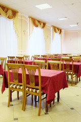 Interior of a restaurant