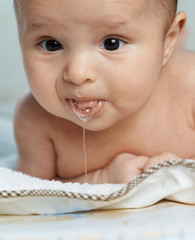 little beautiful baby drools © Аrtranq