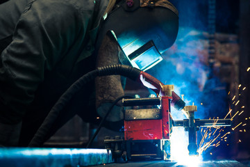 Industrial Worker at the factory