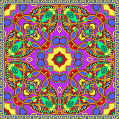 silk neck scarf or kerchief square pattern design