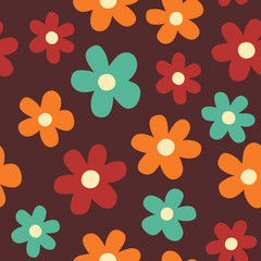 Flowers seamless pattern.