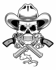cowboy skull