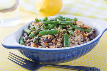 Black Bean and Barley veggie bowl