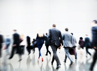 Obraz premium Commuter Rush Hour Travel Waking Business Concept