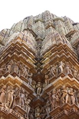 Khajuraho temples and their erotic sculptures, India