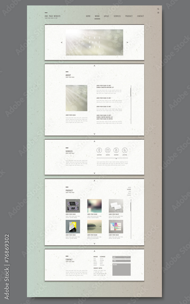 Canvas Prints glitter blurred one page website template design