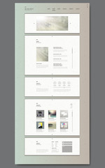 glitter blurred one page website template design
