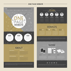 stylish one page website template design