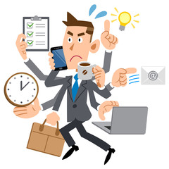 忙しすぎるビジネスマン