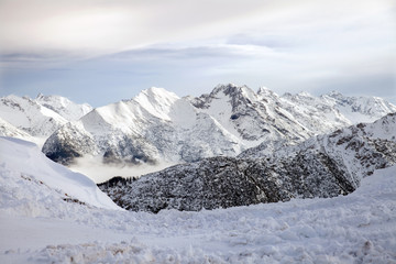 Panoramic view of Austrian Alps from Seefelder Joch, 2 064 m