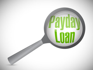 payday loan review illustration design