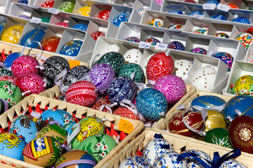 Obraz premium Prague Easter market, Old Town Square, Prague, Czech republic