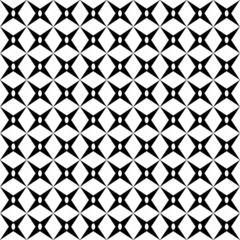 Black and white geometric seamless pattern, modern stylish.