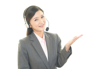 笑顔のオペレーター