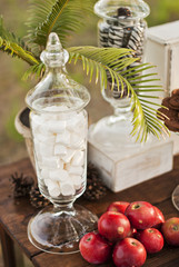 Dessert table for a wedding party