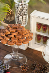 Dessert table for a wedding party