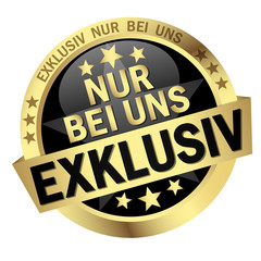 Button Nur bei uns - Exklusiv