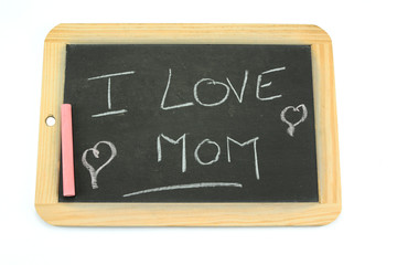 Fototapeta premium slate i love mom