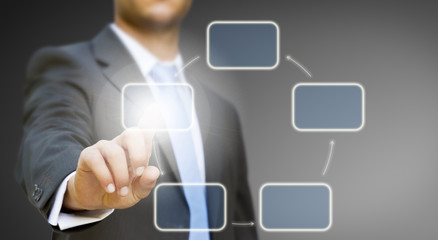 Businessman solution concept