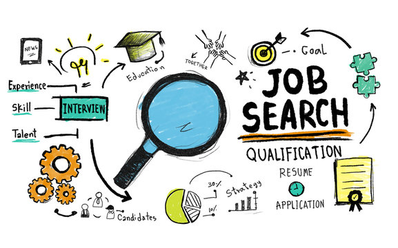 Job Search Qualification Searching Application Concept