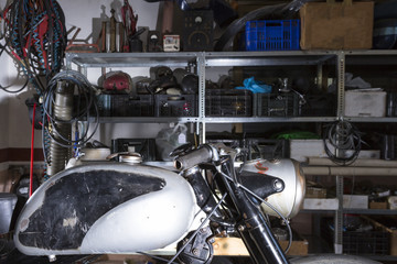 motorbike fuel tank.