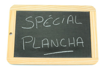 ardoise spécial plancha