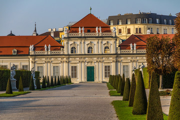 Belveder Castle with park-Belveder,Vienna, Austria