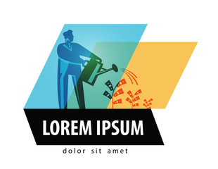 business vector logo design template. money or banking icon