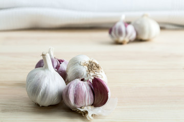 Composition of purple garlic