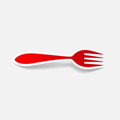 realistic design element: fork
