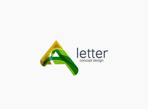 Modern A letter company logo