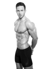 Fototapeta premium handsome young bodybuilder
