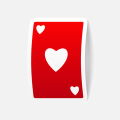 realistic design element: playing card