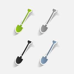 realistic design element: shovel