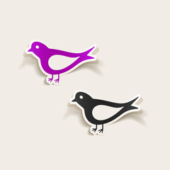 realistic design element: bird