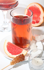 Fruit tea with grapefruit