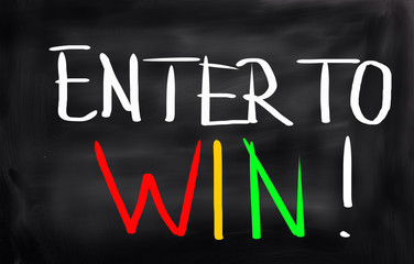Obraz premium Enter To Win Concept