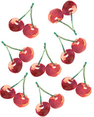 the cherry drawind for background - 76887114