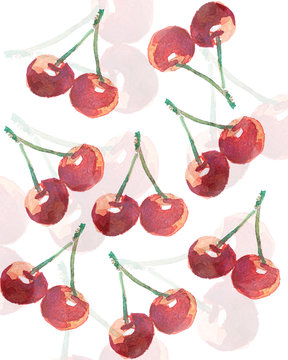 the cherry drawind gor background