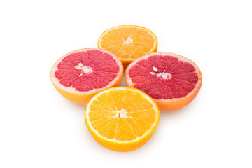 Fototapeta na wymiar Four citrus
