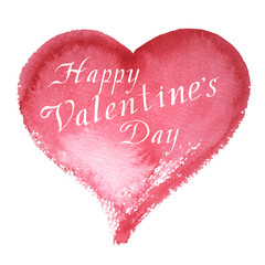 Fototapeta na wymiar Happy Valentines Day hand lettering