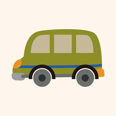 Transportation car flat icon elements background,eps10