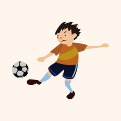 sport soccer athlete flat icon elements background,eps10