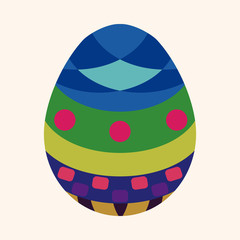 easter egg flat icon elements background,eps10