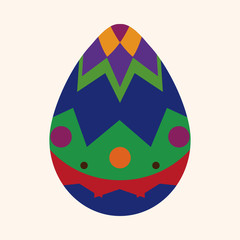 easter egg flat icon elements background,eps10