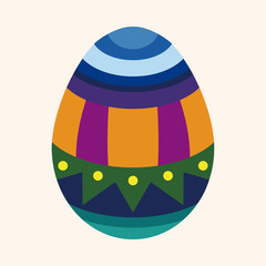 easter egg flat icon elements background,eps10