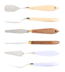 Fototapeta premium Palette knife spatula isolated