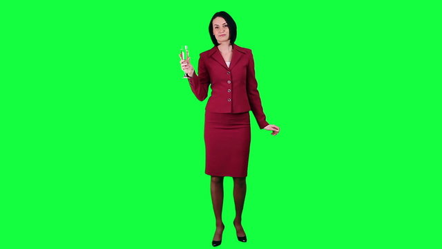 Business fourchette chroma key