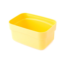Plastic tableware food container isolated