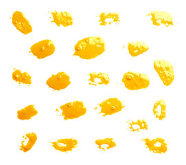 Multiple oil paint brush prints